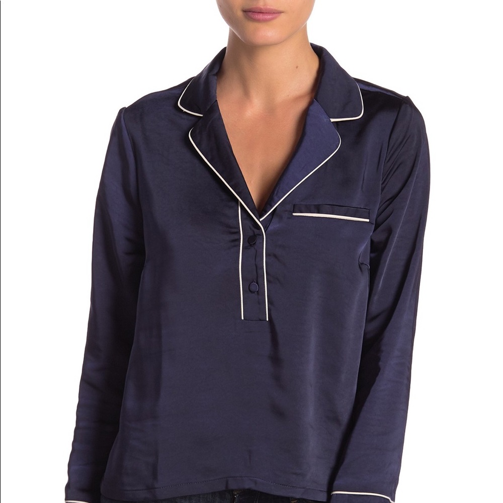 CODEXMODE Satin Boyfriend Button Down Shirt